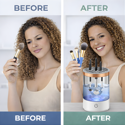 Máquina limpiadora eléctrica de brochas de maquillaje