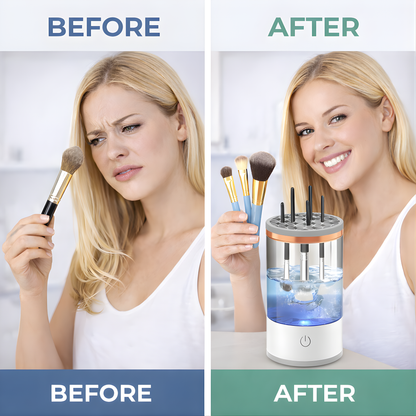 Máquina limpiadora eléctrica de brochas de maquillaje